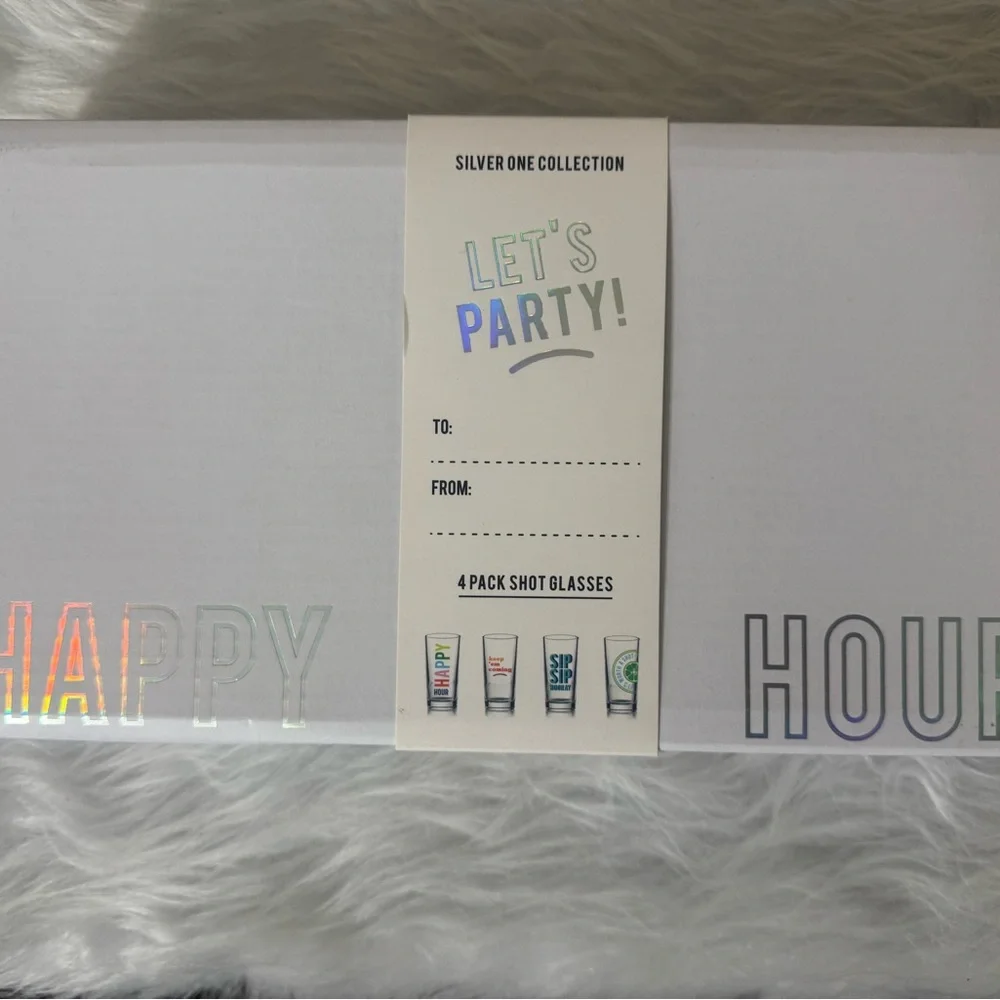 Happy Hour Silver One Collection shot glasses